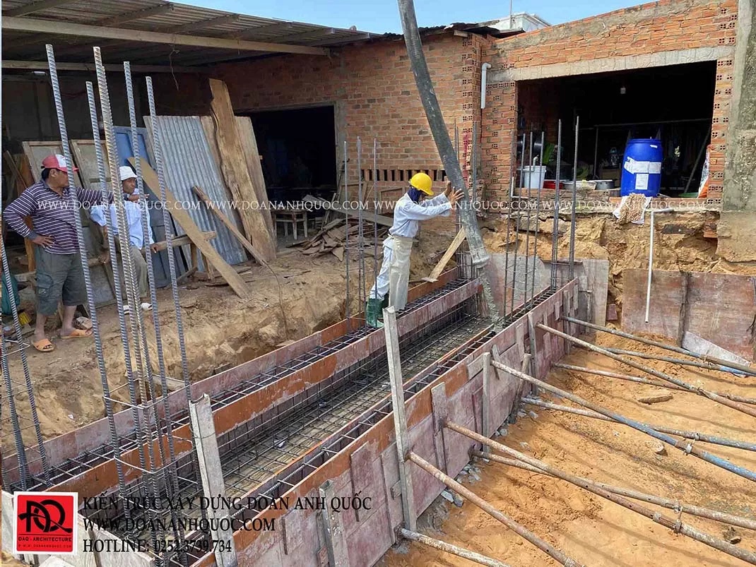 Xây nhà trọn gói phan thiết – thi công móng bằng nhà phố hiền đại